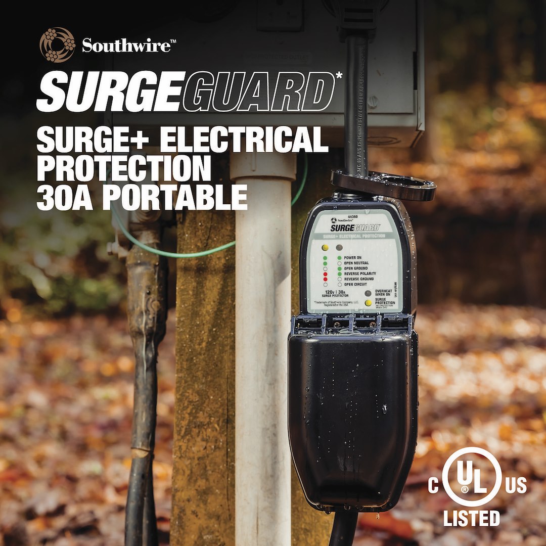Product of SouthWire Corp. 44380 120 Volt 30 Amp Surge Protector