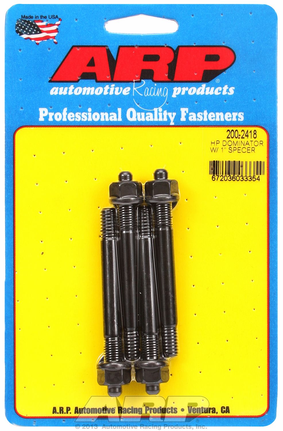 Arp Auto Racing 200-2418 Carburetor Stud Kit||200-2418.Jpg||85||a142002418||2468260