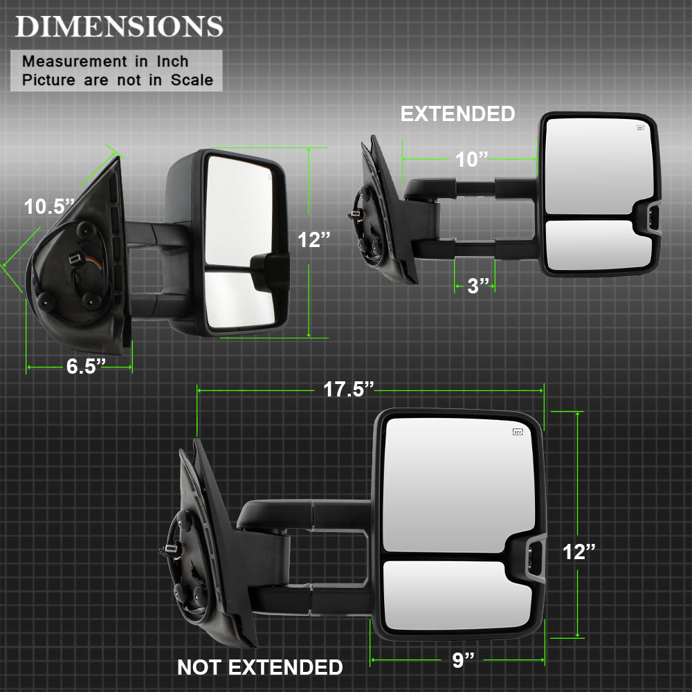 Product of Xtune 9936692 Exterior Towing Mirror