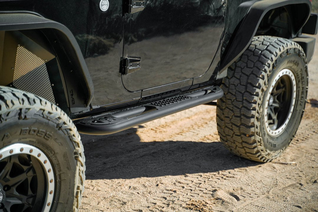 Dv8 Offroad Srjk-09 Nerf Bar||2007-2018-2-Door-Jeep-Wrangler-Jk-Oe-Plus-Side-Ste-Installed-09.Jpg||95||dv8srjk09||1629276