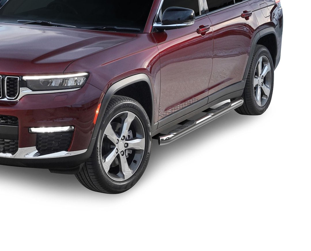 Product of Black Horse Offroad 9B080205SS Nerf Bar With Surface Steps