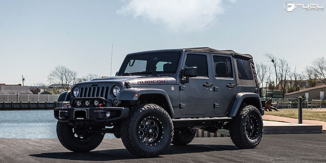 Product of Fuel Off Road 15x8 Black With Natural Accents Wheel - 5x4.75 Bolt Pattern