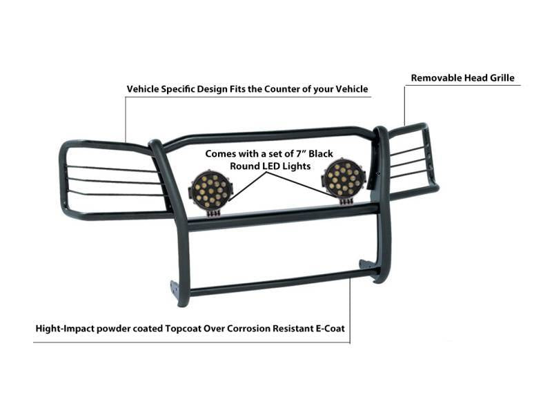 Black Horse Offroad 17gt25ma-Plb Grille Guard||17gt25ma-Plb_8.Jpeg||92||blk7gt25maplb||2237717