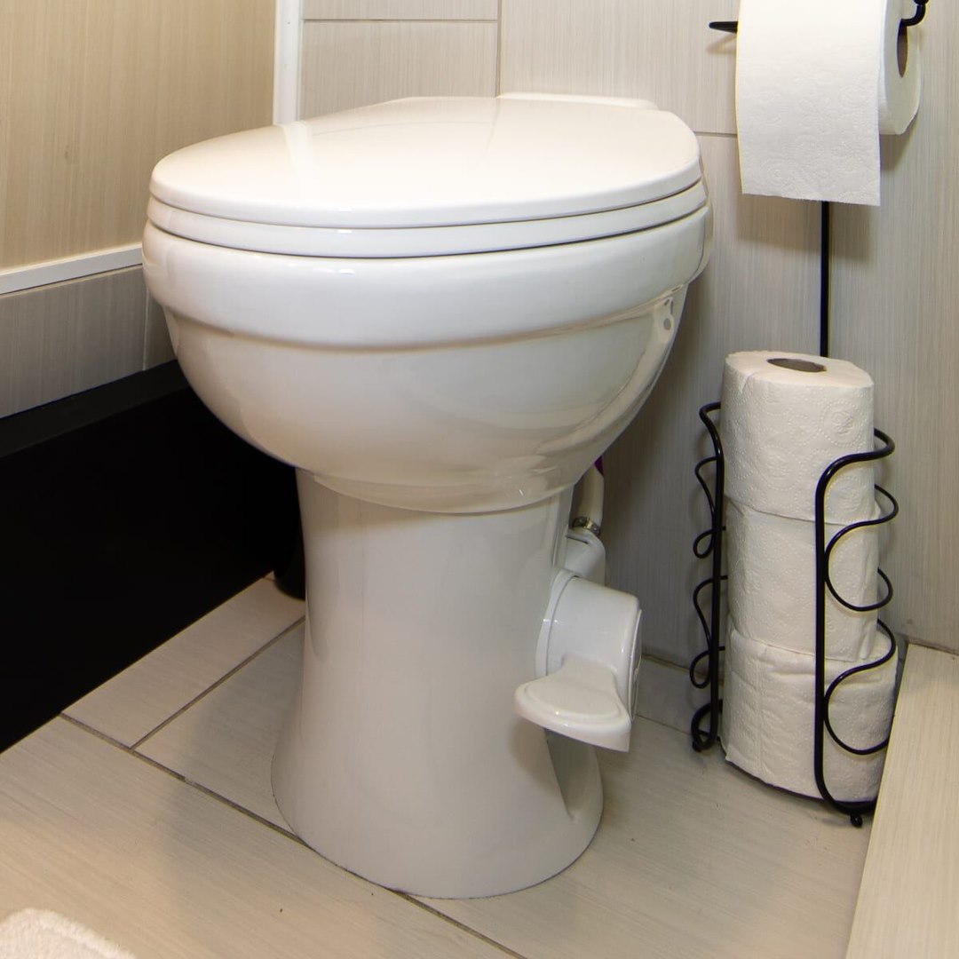 Product of Lippert Components 2022113192 Permanent Full Bowl Flush Toilet , 18 Inch