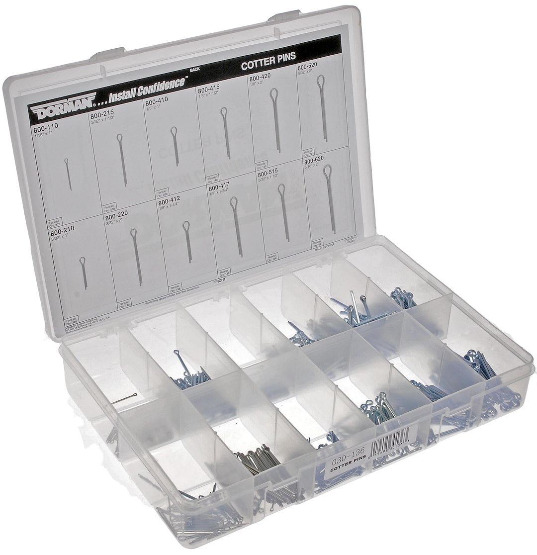 Dorman (Oe Solutions) 030-136 Cotter Pin Assortment||030-136-007.Jpg||91||d18030136||1297863