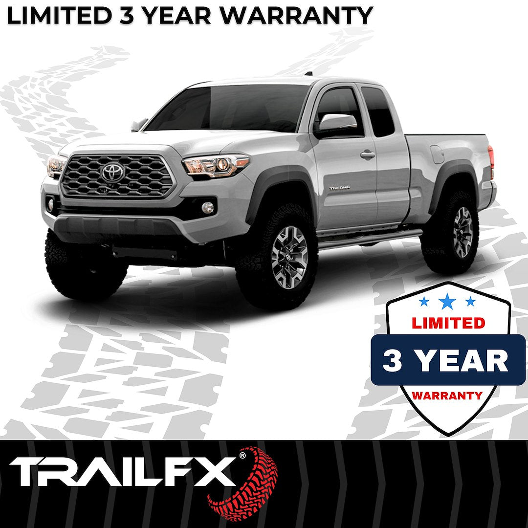 Product of TrailFX A1512B TFX 4" Oval Tube Side Steps Nerf Bar With Surface Steps