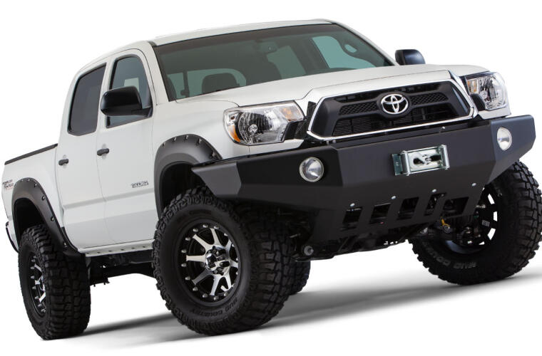 Product of Bushwacker 31928-02 Pocket Style/ Exposed Fasteners Black Fender Flare - Set Of 4