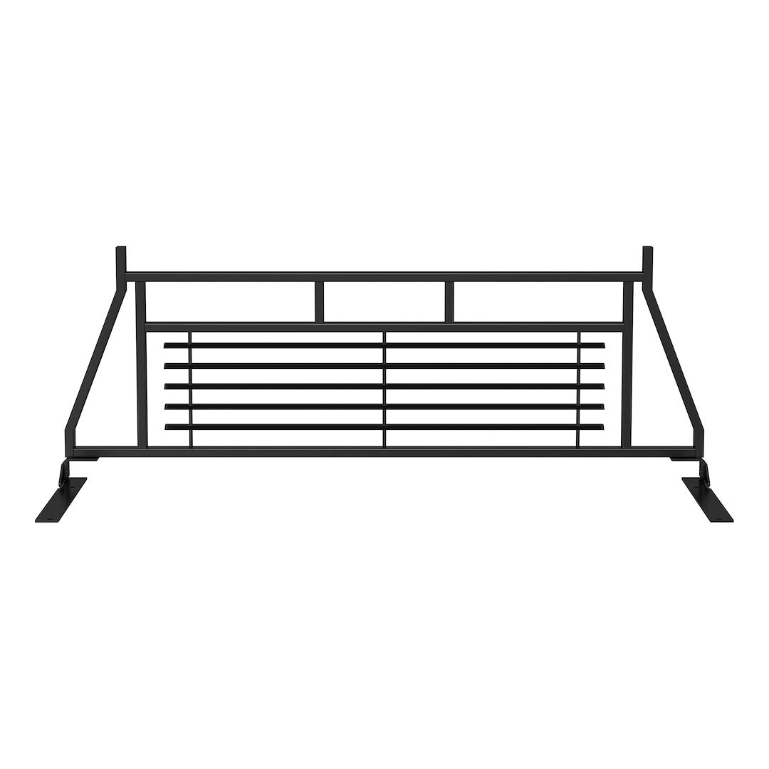 Product of Aries 111000 Bolt-On Black Semi Gloss Powder Coated Louvered Headache Rack