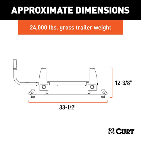 Product of Curt 16020 Fifth Wheel Trailer Hitch Adapter Plate