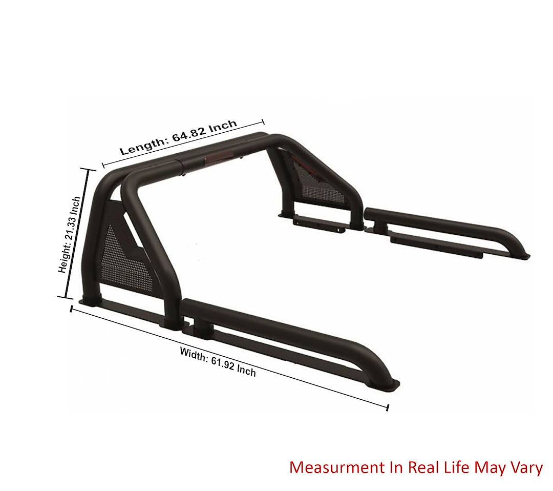 Product of Black Horse Offroad GLRB-22B Tubular Powder Coated Steel Truck Bed Bar