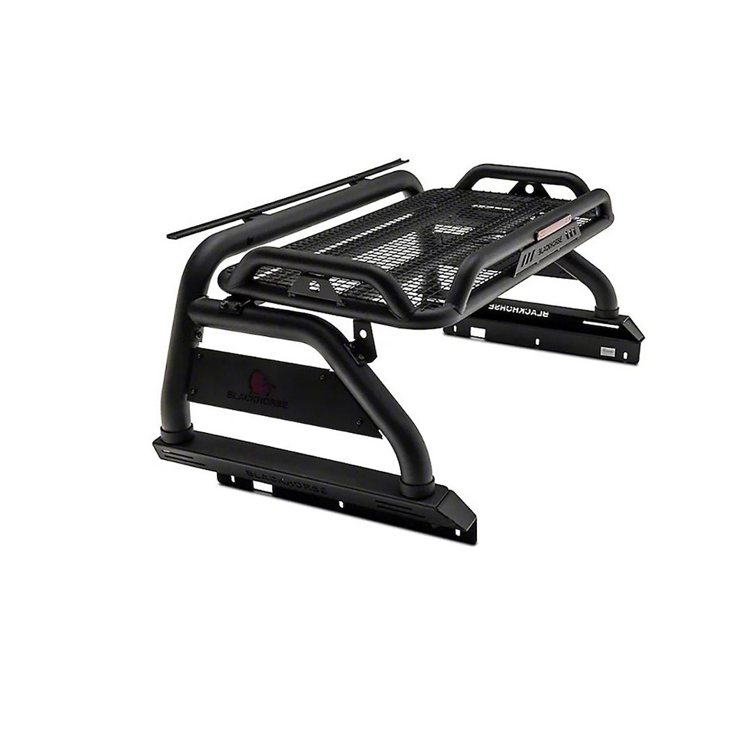 Product of Black Horse Offroad ATRB7BK Tubular Powder Coated Steel Truck Bed Bar