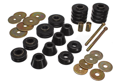 Product of Energy Suspension 3.4107G Black Polyurethane Body Mount Bushings