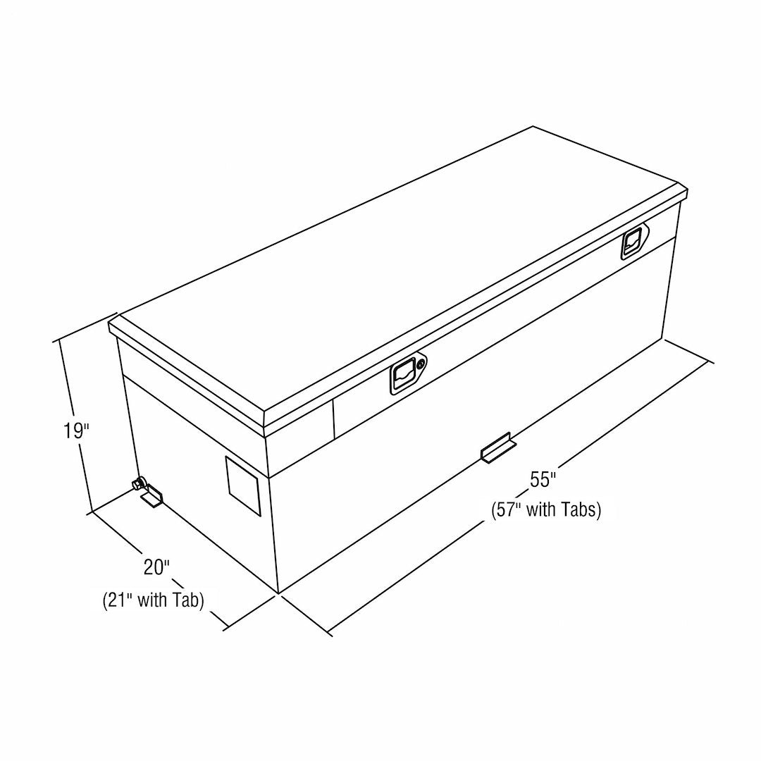 Product of RDS Tanks 72743PC Rectangular 60 Gallon Auxiliary Fuel Tank