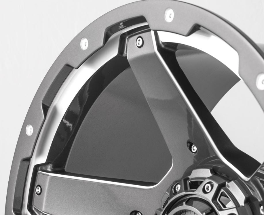 Product of Grid Wheels 20x9 Graphite With Natural Accents Wheel - Not Applicable Bolt Pattern