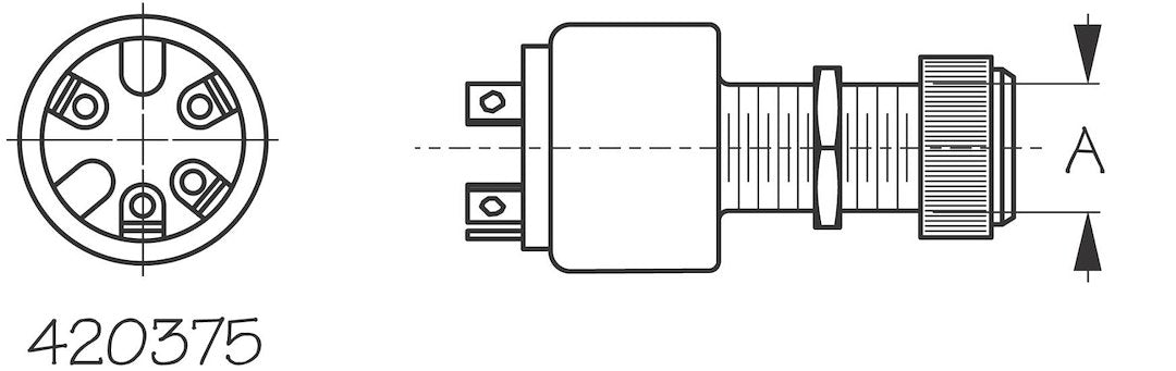 Product of Sea Dog 420375-1 Marine Ignition Switch
