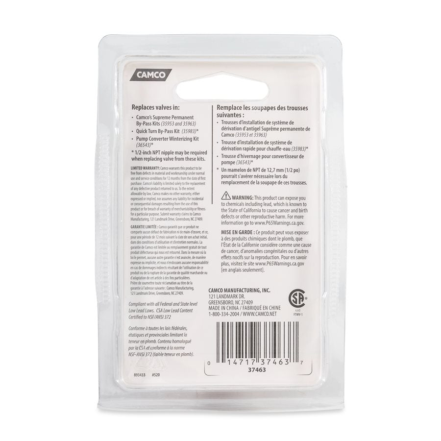 Product of Camco 37463 Fresh Water By-Pass Valve