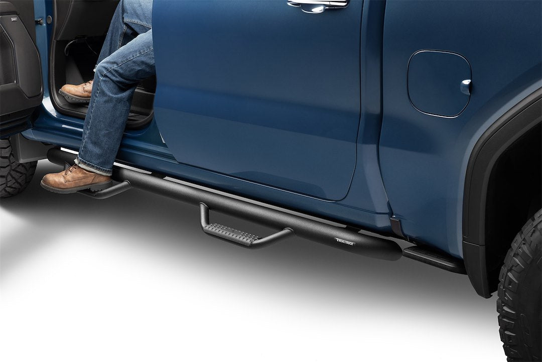 Product of N-Fab C1980CC-TX Cab Length Nerf Bar With Drop Down Steps