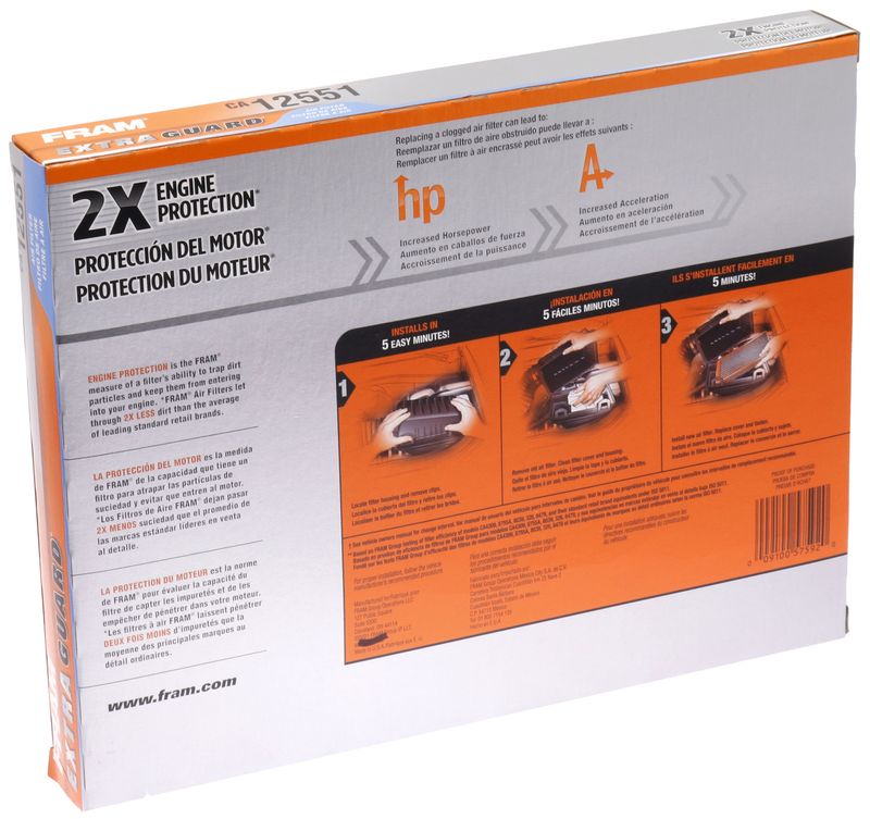 Product of Fram Filter CA12551 EXTRA GUARD ® OEM Disposable Air Filter