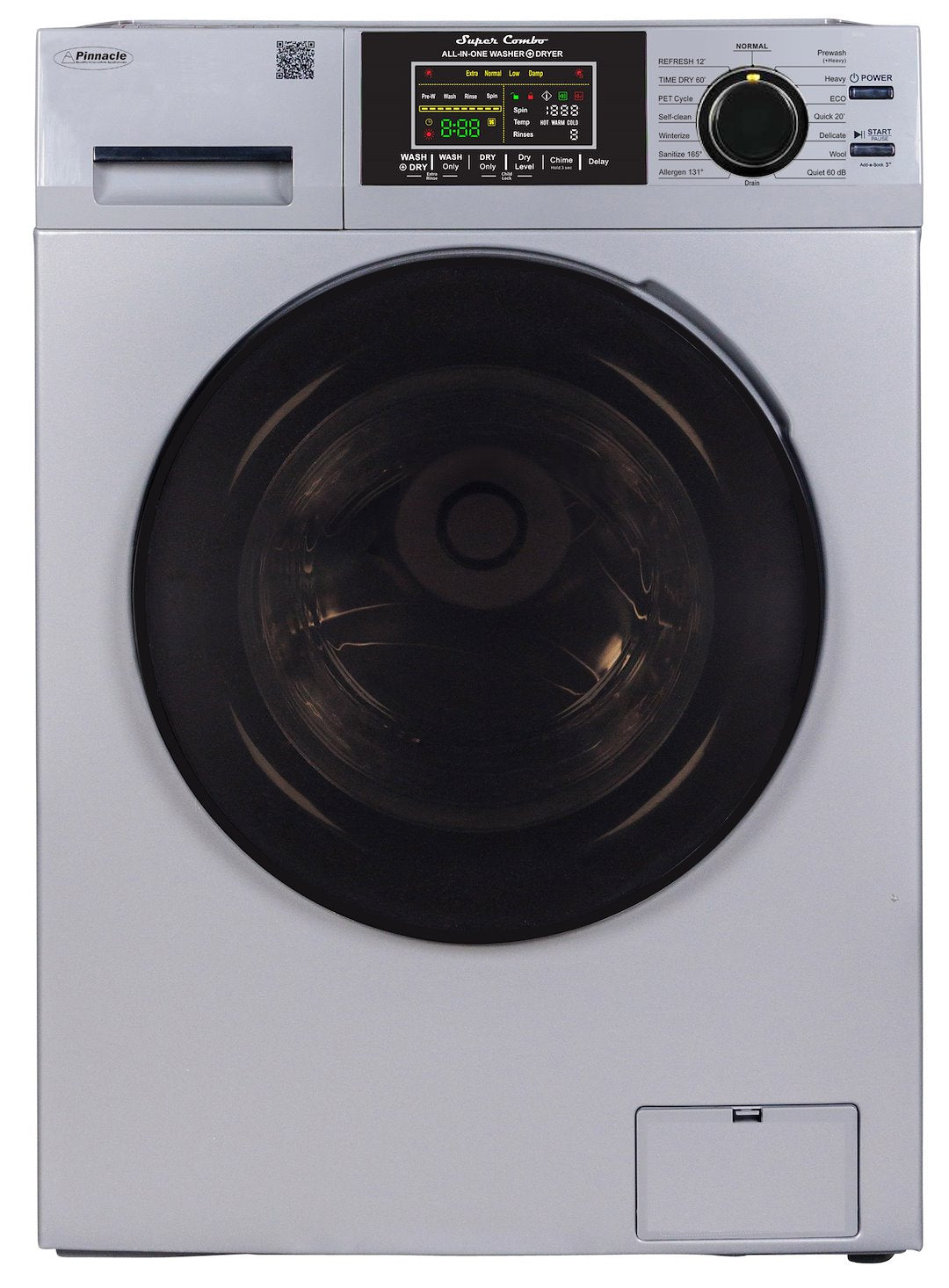 Pinnacle Appliances 23-4800 V Silver Clothes Washer/ Dryer Combo Unit||||85||p7j800vsilver||1912186