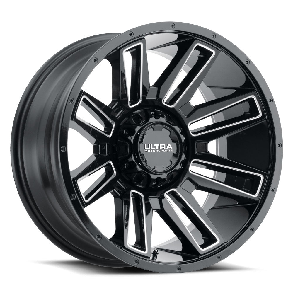 Product of Ultra Wheel 20x10 Black With Natural Accents Wheel - 5x5.00 Bolt Pattern