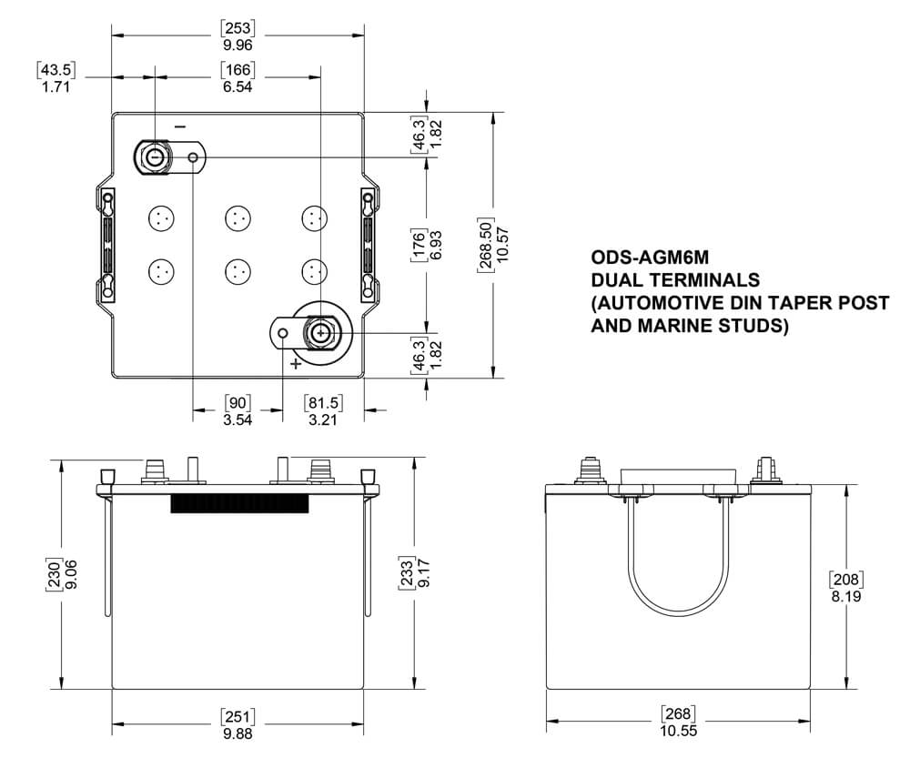 Product of Odyssey Battery Ods-Agm6m Battery