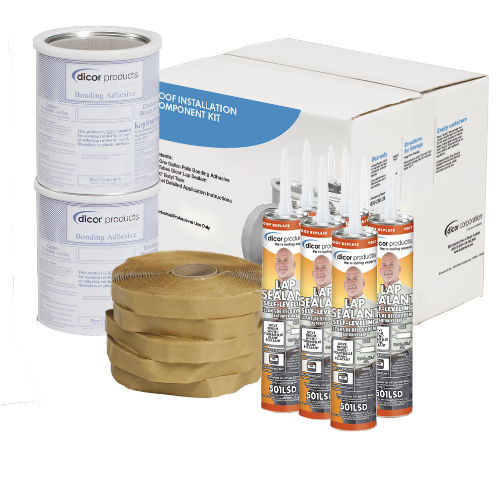 Dicor Corp. 401ck-D Roof Installation Kit||401ck-D.Png||85||d6j401ckd||1609476