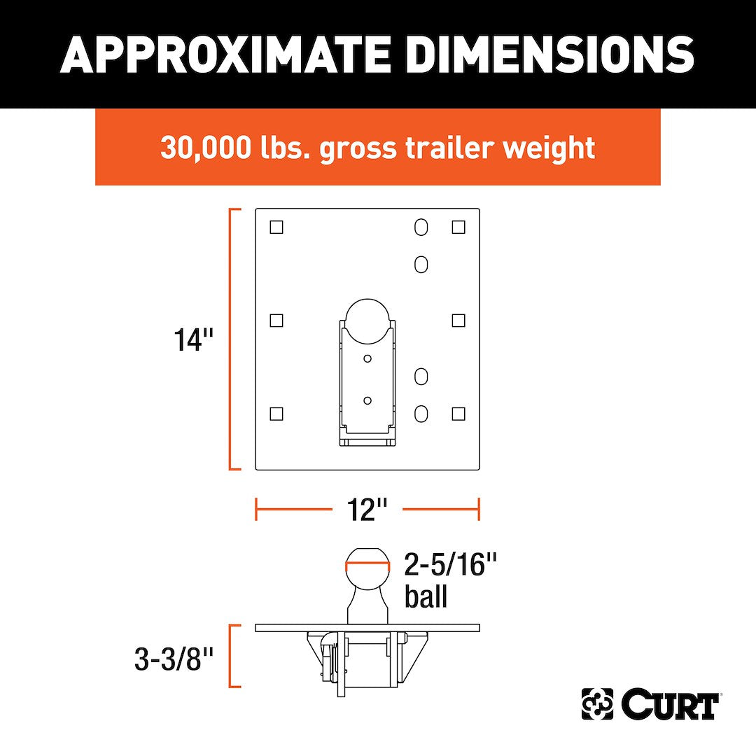 Curt 61052 Gooseneck Trailer Hitch||61052_3008x1990_Ca.Jpg||93||c9361052||1342369