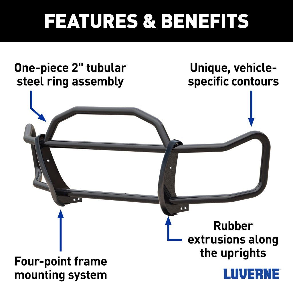 Product of Luverne 208820 Grille Guard 1 Piece Black Powder Coated