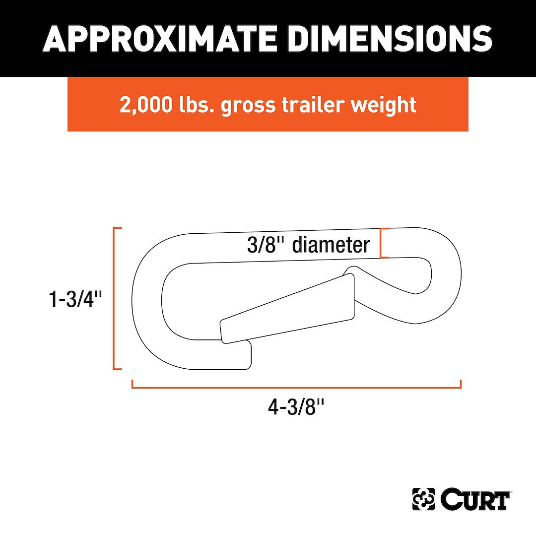 Curt 81266 Trailer Safety Chain Hook||81266_3008x1990_Ca.Jpg||88||c9381266||1181867