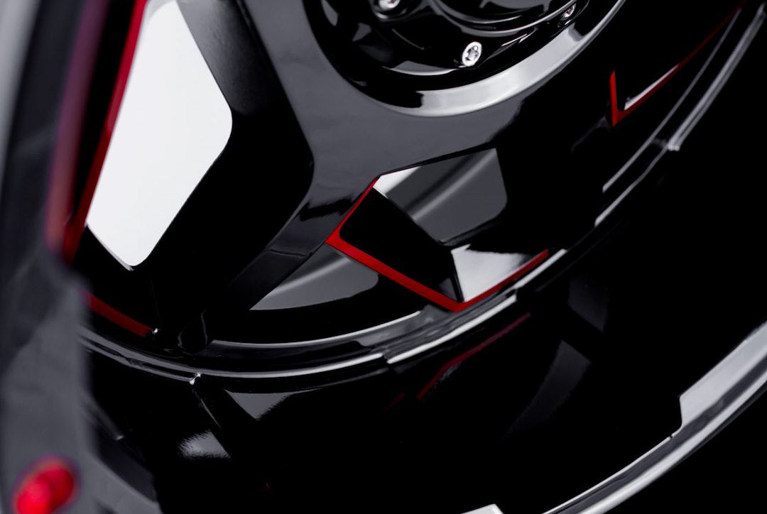 Product of Grid Wheels 20x10 Black With Red Accents Wheel - Not Applicable Bolt Pattern