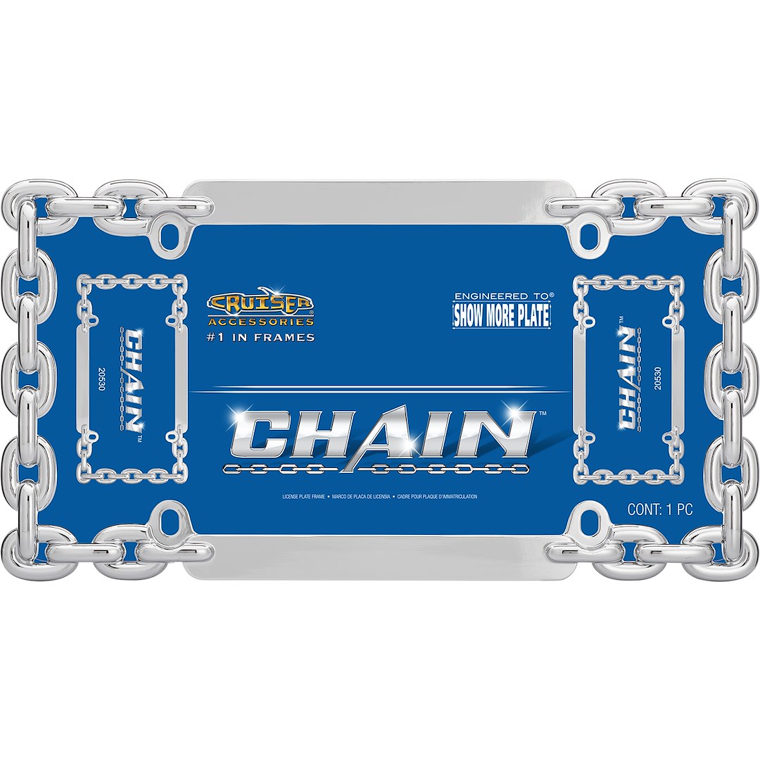 Cruiser 20530 License Plate Frame||20530_P01-Chain_Chrome-Inpack.Jpg||86||c3420530||1228936