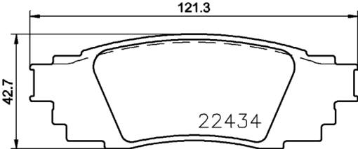 Product of Brembo P83160N Brake Pad - Set Of 4