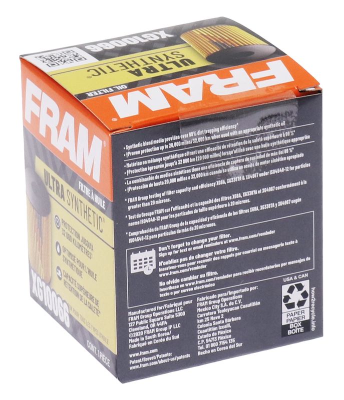 Product of Fram Filter XG10066 Ultra ® Cartridge Oil Filter