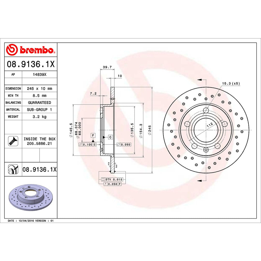 Brembo Ktx0096 Brake Kit||ktx0096_6.Jpg||91||brmktx0096||2240352