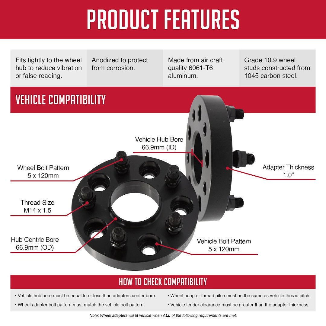 Coyote Wheel Accessories 5120-5120h-A669 Wheel Adapter||5120-5120h-A669_Features.Jpg||88||rev05120ha669||2218762