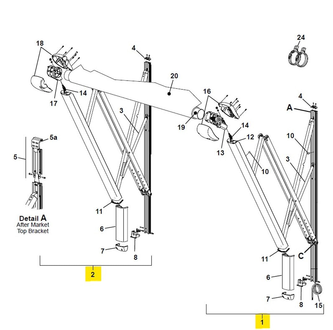 Carefree Rv Vx2550hw Awning Arm||vx2550hw_1.Jpg||86||c6fvx2550hw||1250027