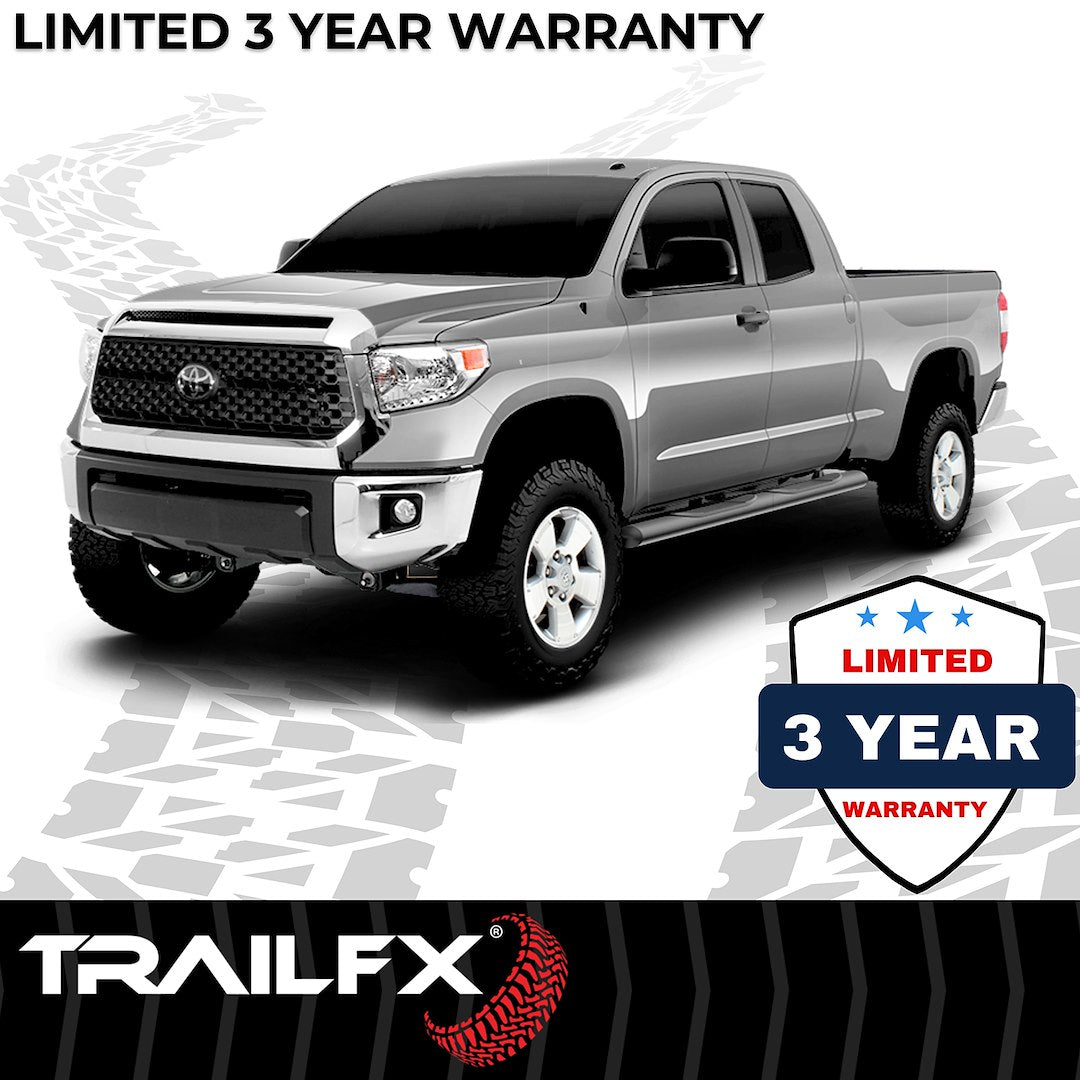 Product of TrailFX A1513B TFX 4" Oval Tube Side Steps Nerf Bar With Surface Steps