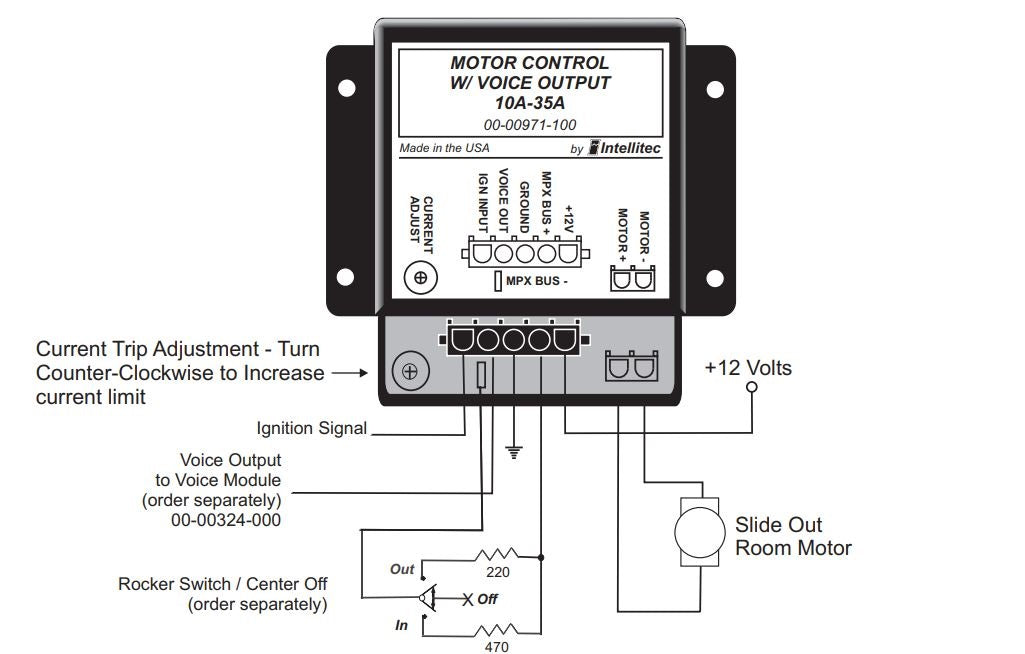 Product of Intellitec 00-00971-100 Slide Out Control Module