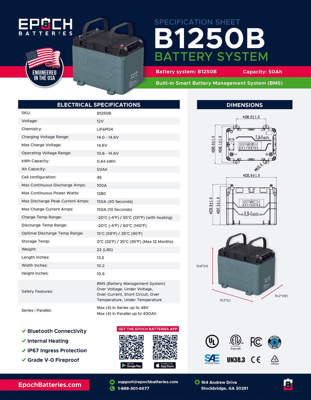 Epoch B1250b Battery||b1250b_19.Jpg||95||epob1250b||2249786