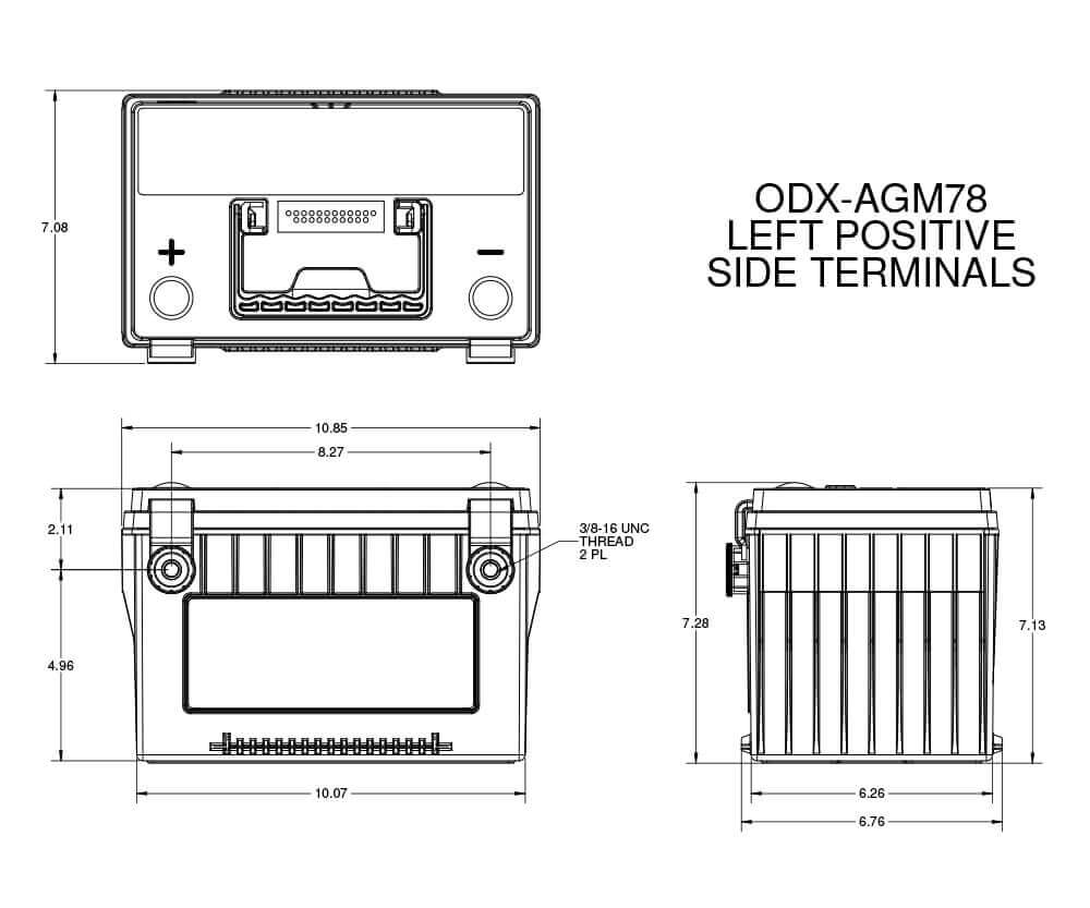 Product of Odyssey Battery Odx-Agm78 Battery