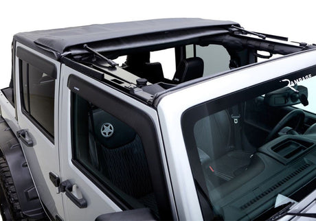 Product of Rampage 139935 Fastback Top Black Diamond Sailcloth Fabric Soft Top
