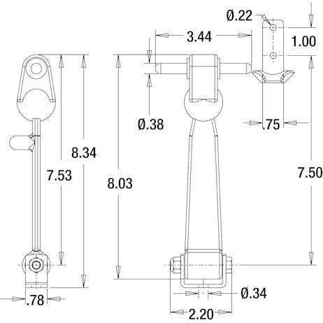 Buyers Products Wj208 Hood Latch||wj208_7.Jpg||92||b83wj208||1683432