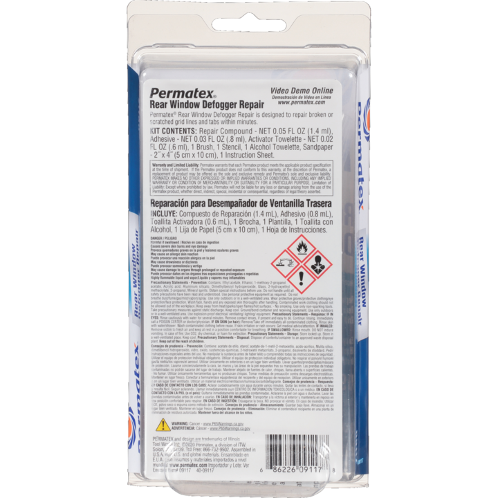 Product of Permatex 09117 Rear Window Defroster Repair Kit