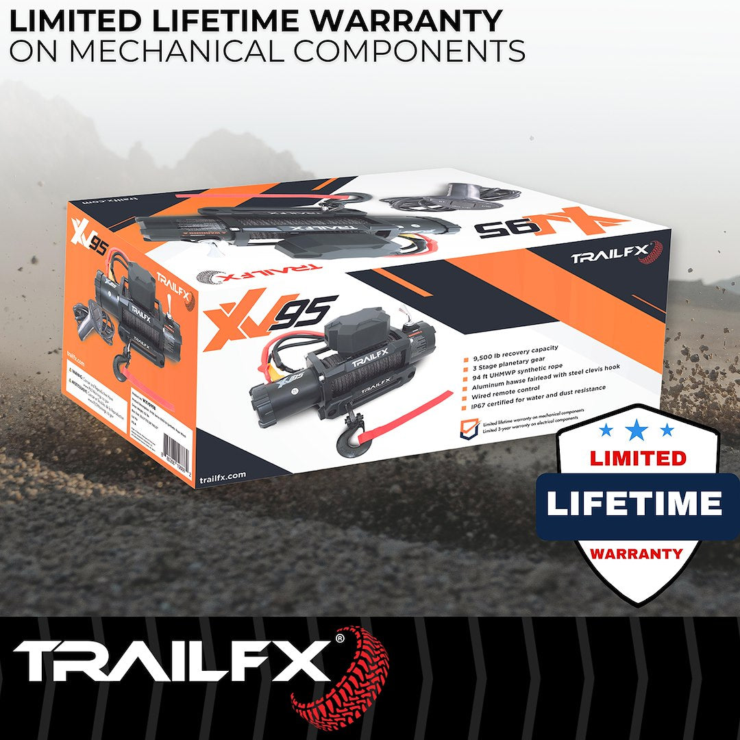 Product of TrailFX WXVS95B 9500 Pound Vehicle Recovery Winch