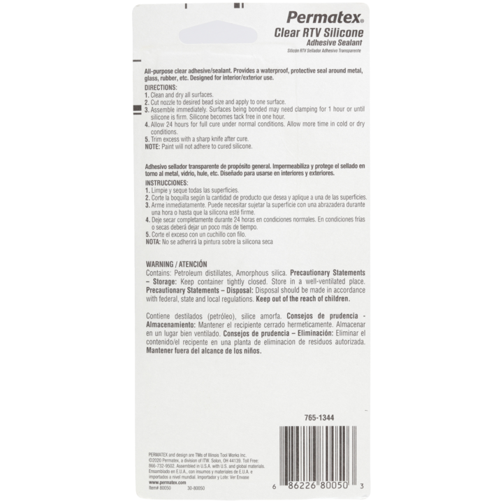 Product of Permatex 80050 Adhesive Sealant