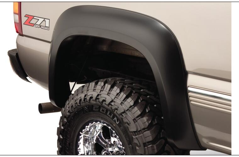 Product of Bushwacker 40945-02 Non-Exposed Fasteners Black Fender Flare - Set Of 4