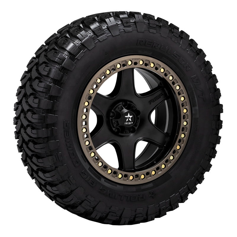 Product of RBP (Rolling Big Power) 20x9 Black With Bronze Bead Lock Ring Wheel - 8x6.50 Bolt Pattern