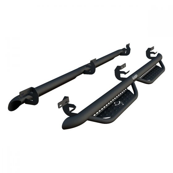 Product of Ranch Hand MRSD091C1B4S Midnight Series Nerf Bar With Drop Down Steps