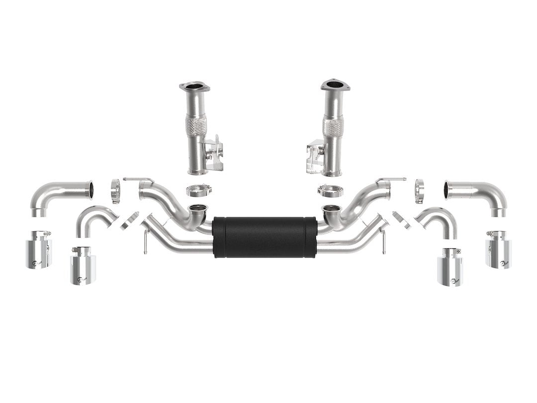 Product of Advanced FLOW Engineering 49-34127-P Mach Force XP Cat Back System Dual Exhaust System Kit