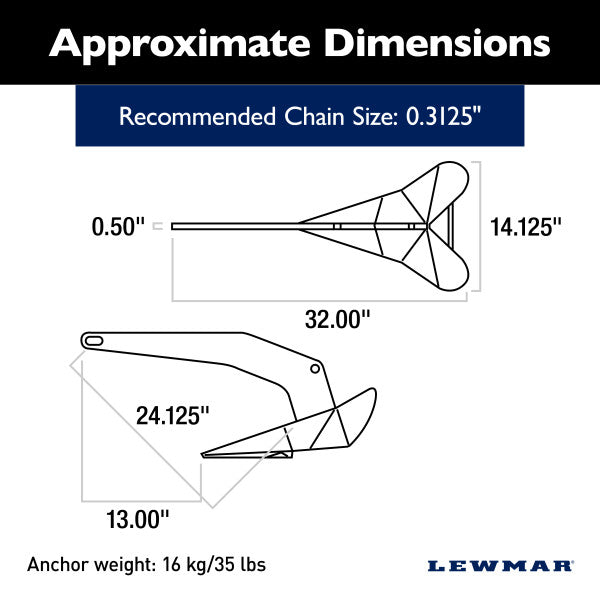 Lewmar 0057416 Anchor||0057416_4.Jpg||89||lew0057416||1756872
